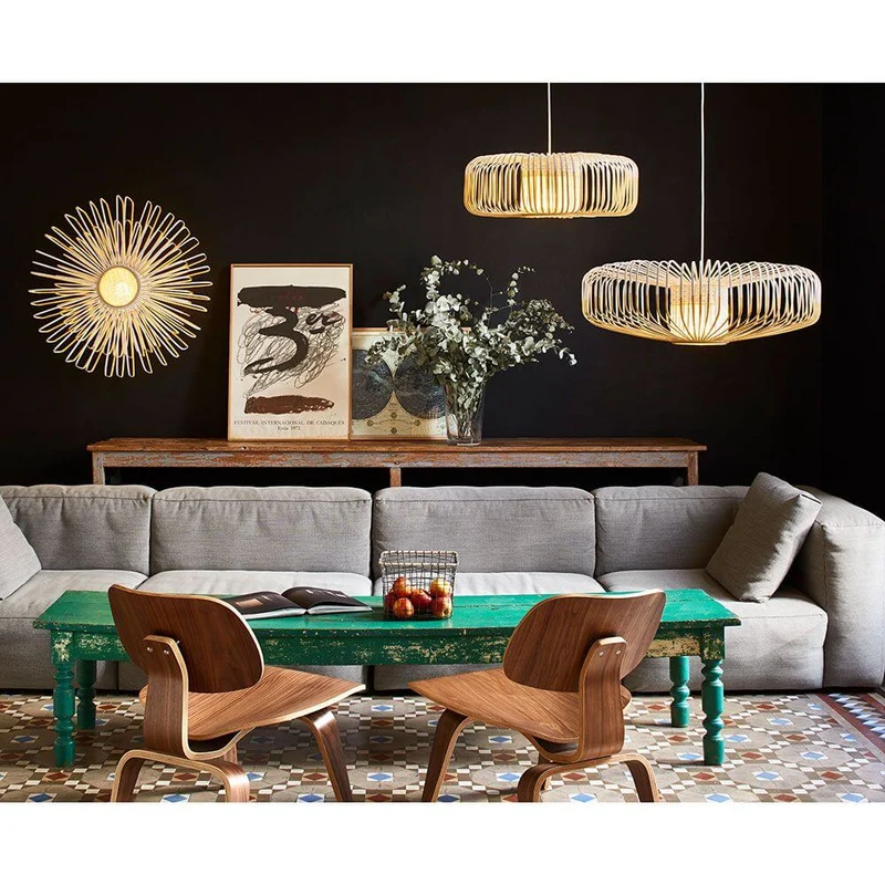 Forestier Pendelleuchte Bamboo Ø 80cm Up