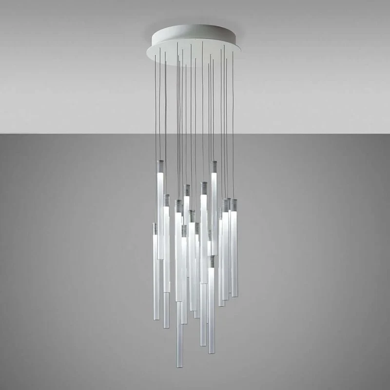 Fabbian Multispot LED-Hängeleuchte Tooby 20-flammig rund