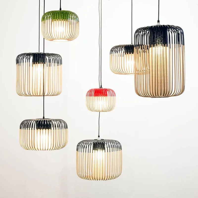 Forestier Outdoor-Hängelampe Bamboo IP44