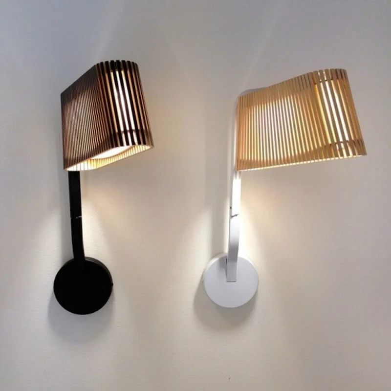 LED Wandleuchte Owalo 7030 aus Holz 47cm