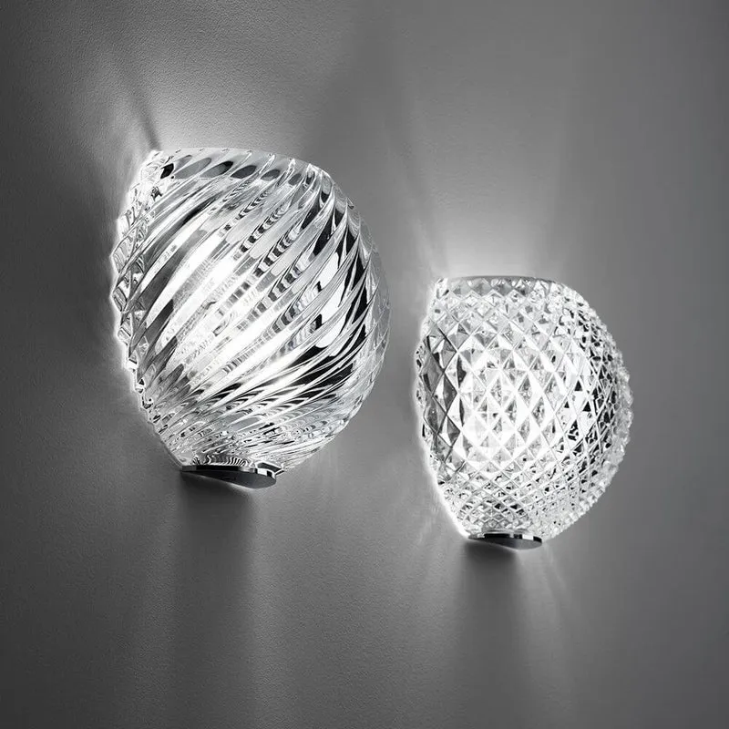 Fabbian Diamond&Swirl Wandleuchte Diamond Ø 22cm