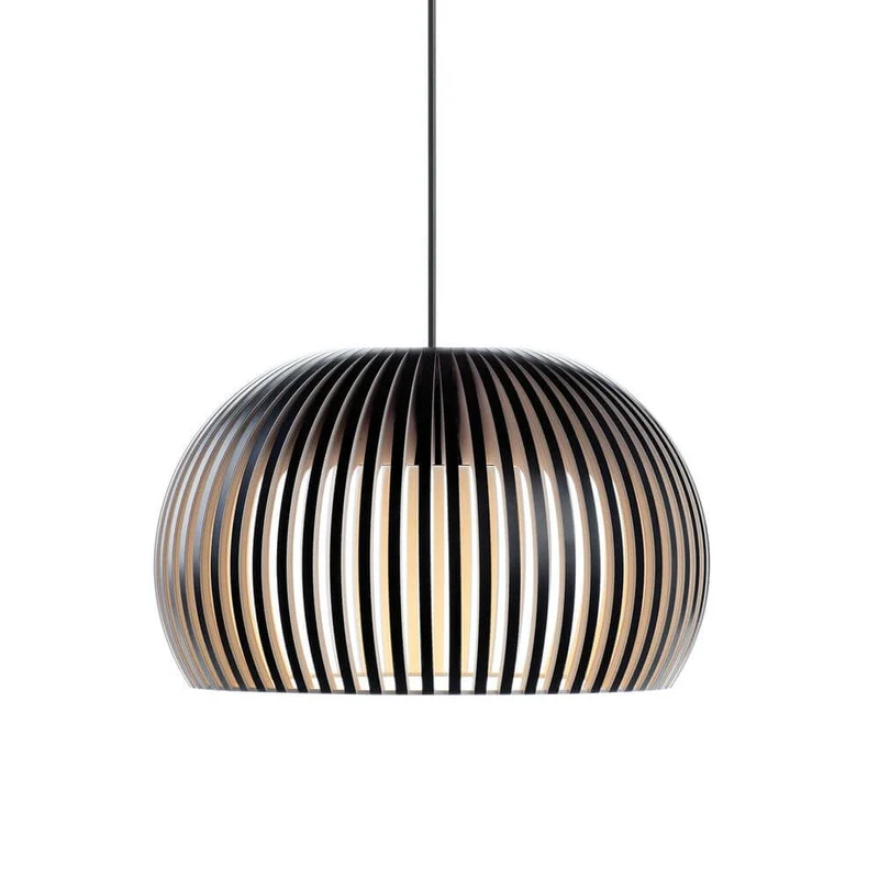 LED Pendelleuchte Atto 5000 aus Holz Ø 34cm