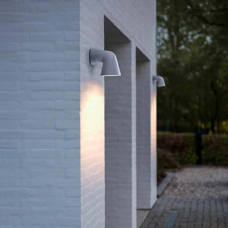 Außen-Wandleuchte Front Single IP44 Weiß