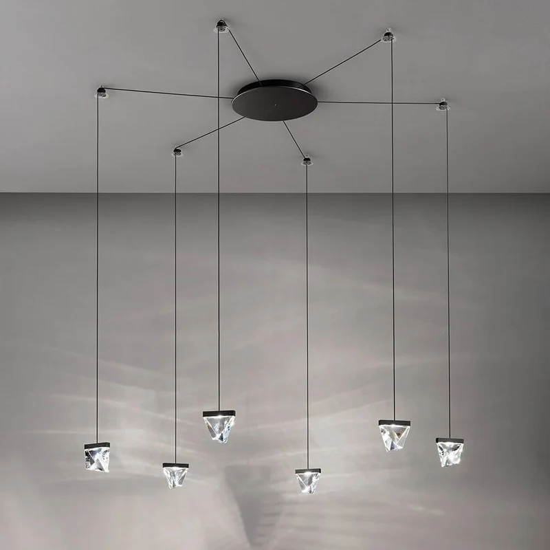 Fabbian Tripla LED-Hängelampe 9-flammig