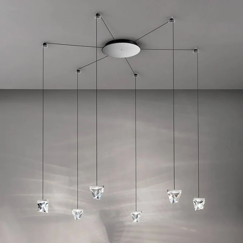 Fabbian Tripla LED-Hängelampe 6-flammig