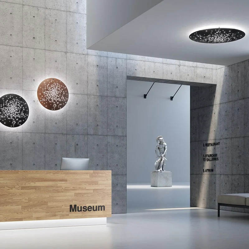 Fabbian Lens LED-Wandleuchte Ø 60cm