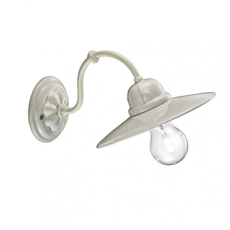 Ferroluce Keramik-Wandlampe B&W