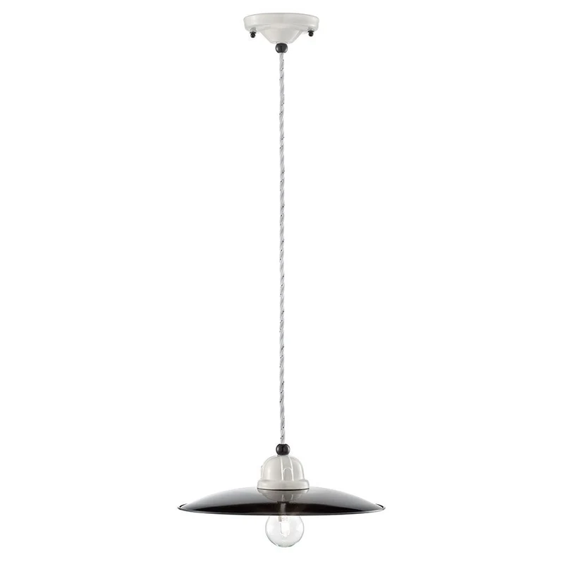 Ferroluce B&W Hängeleuchte Ø 25cm