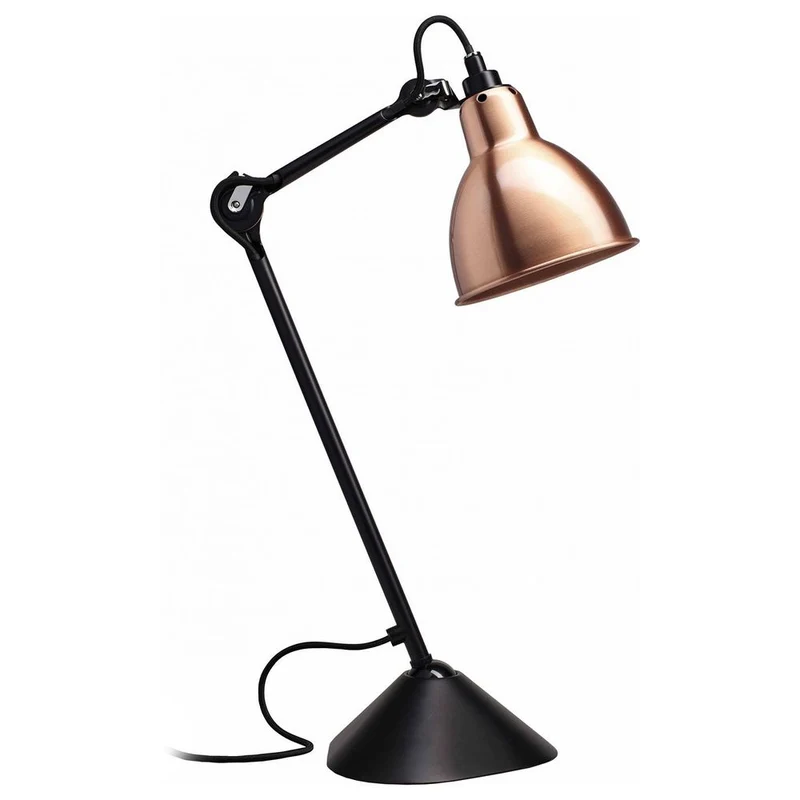 DCWéditions Gras N°205 Tischlampe mit Schirm schwenkbar