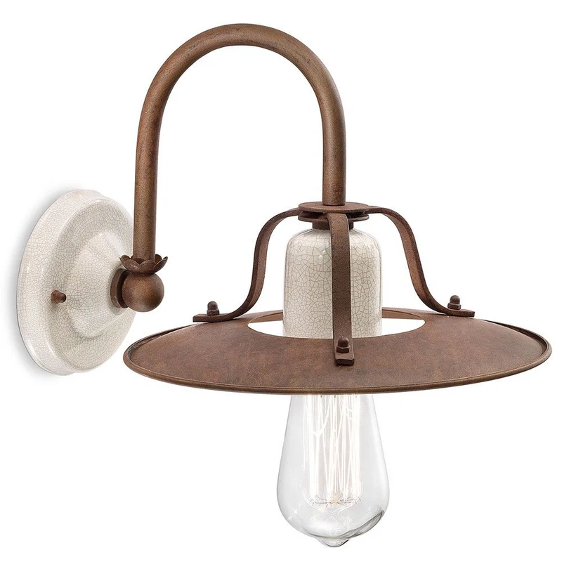 Ferroluce Grunge Vintage-Wandleuchte