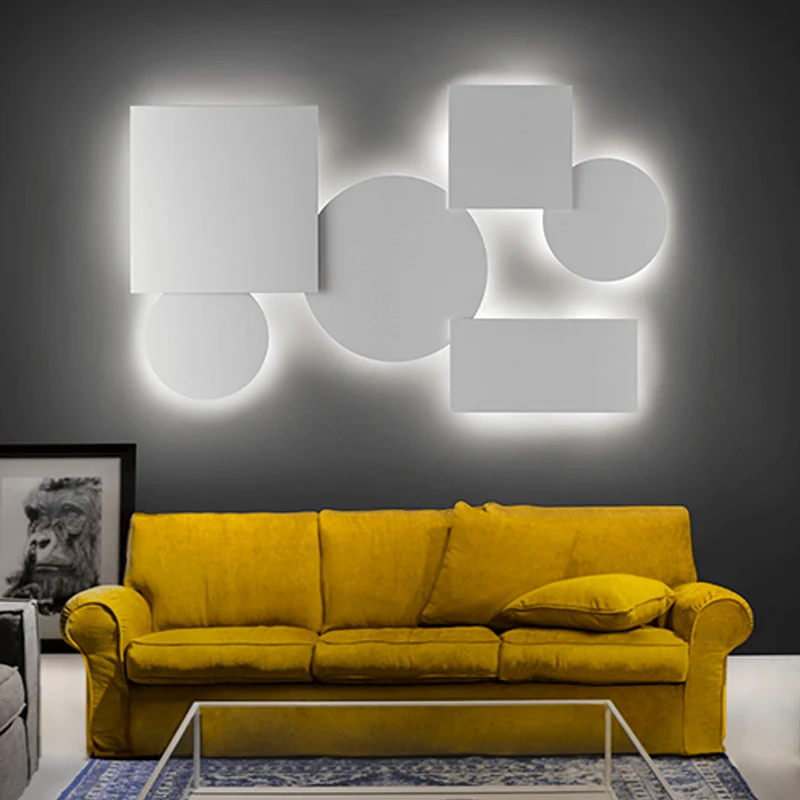 Lodes Puzzle Mega Square Small Wand- & Deckenlampe Weiß