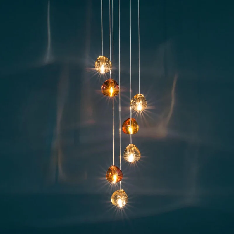 Terzani Mizu Design Hängeleuchte 7-flammig Ø 31cm