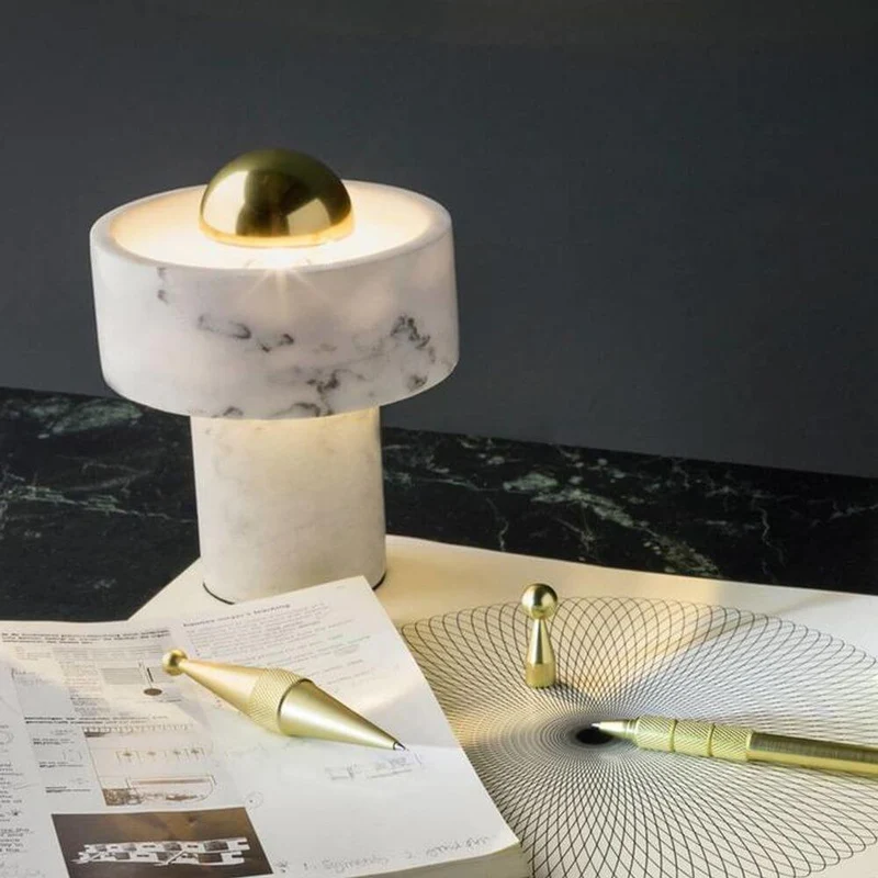 Tom Dixon Stone Tischlampe aus Marmor