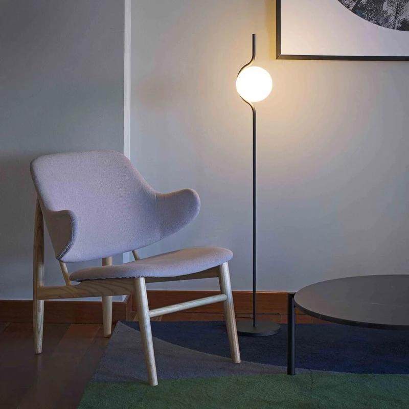 Le Vita LED Stehlampe 118cm mit Touch-Dimmer Schwarz