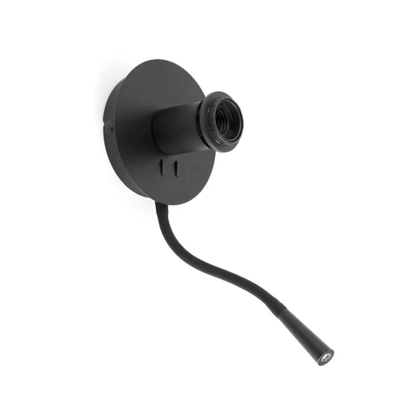 Lupe LED Lese-Wandlampe Schwarz