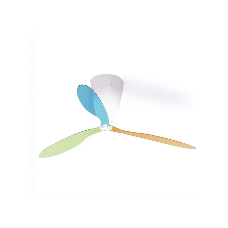 Luceplan Blow 3er-Set Lüfterblätter Mehrfarbig (Blau, Grün, Orange)