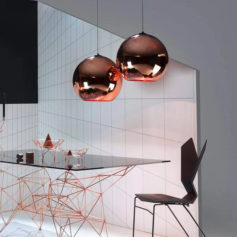 Tom Dixon Copper Round Pendelleuchte Kugel