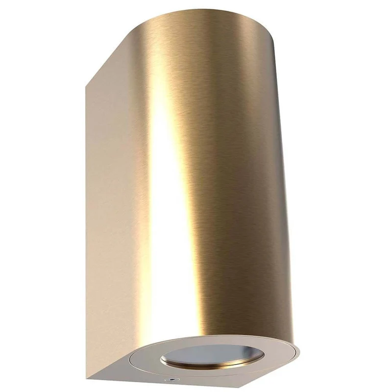 Außenwandlampe Canto Maxi 2 IP44 Messing