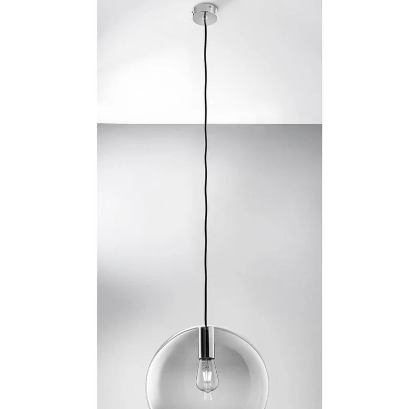 Loon Pendellampe E27 Fassung Chrom (ohne Schirm)