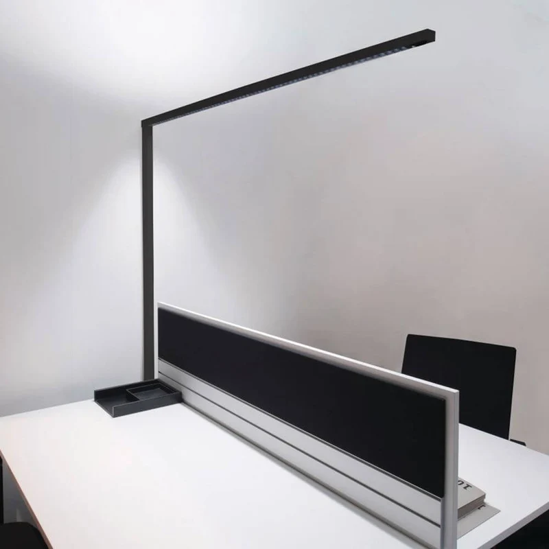 Lens Double Büro Stehlampe Alu-Eloxiert mit Sensor