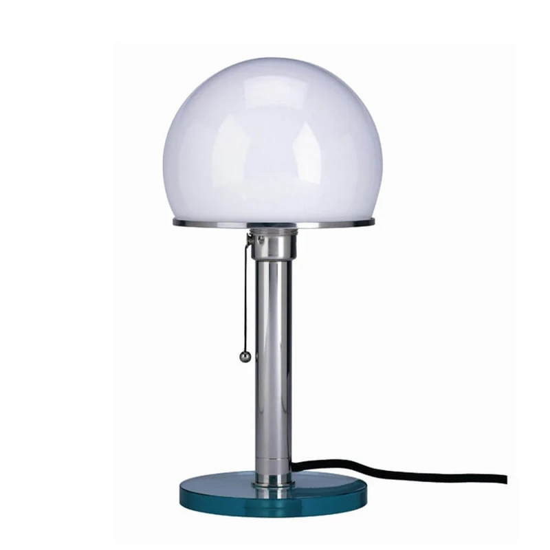 Tecnolumen Bauhaus-Tischlampe WG25GL Wilhelm Wagenfeld Metall