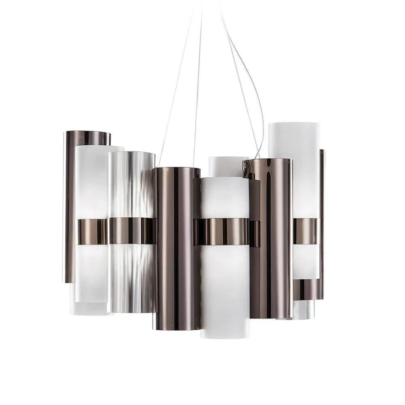 Slamp LED Pendelleuchte La Lollo Medium 2500lm 2700K Anthrazit, Weiß