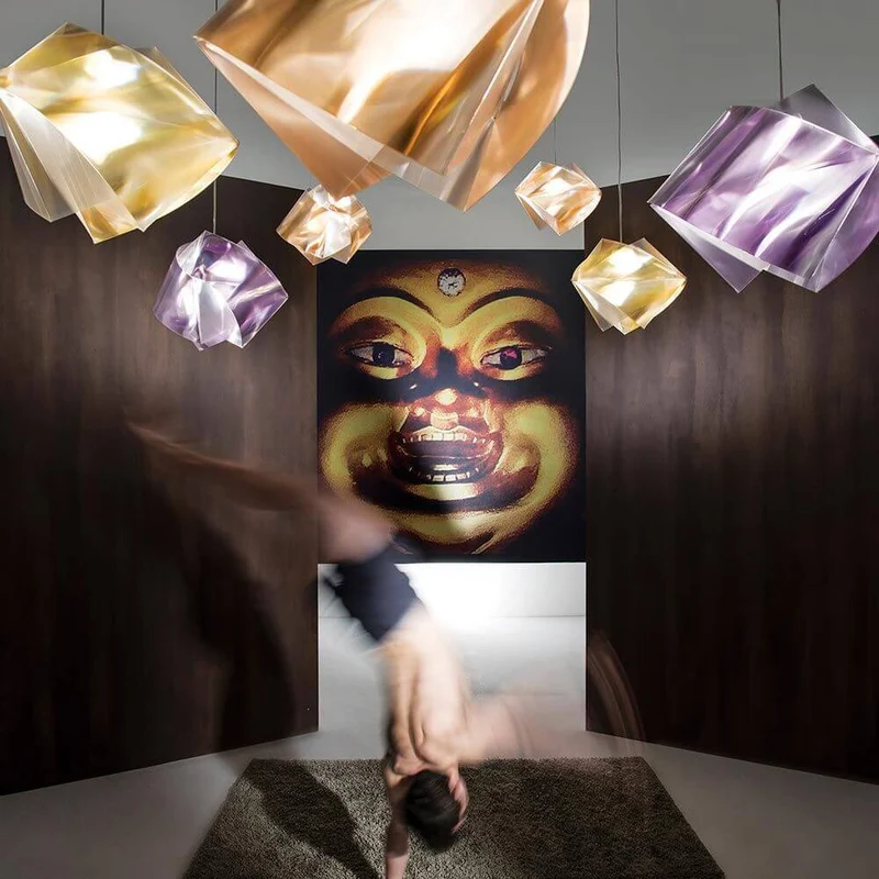 Slamp Hängelampe Gemmy Prisma Color Goldfarben