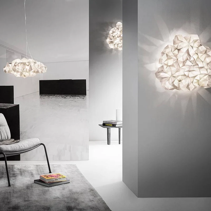 Slamp Wand- & Deckenleuchte Drusa Goldfarben, Velvet