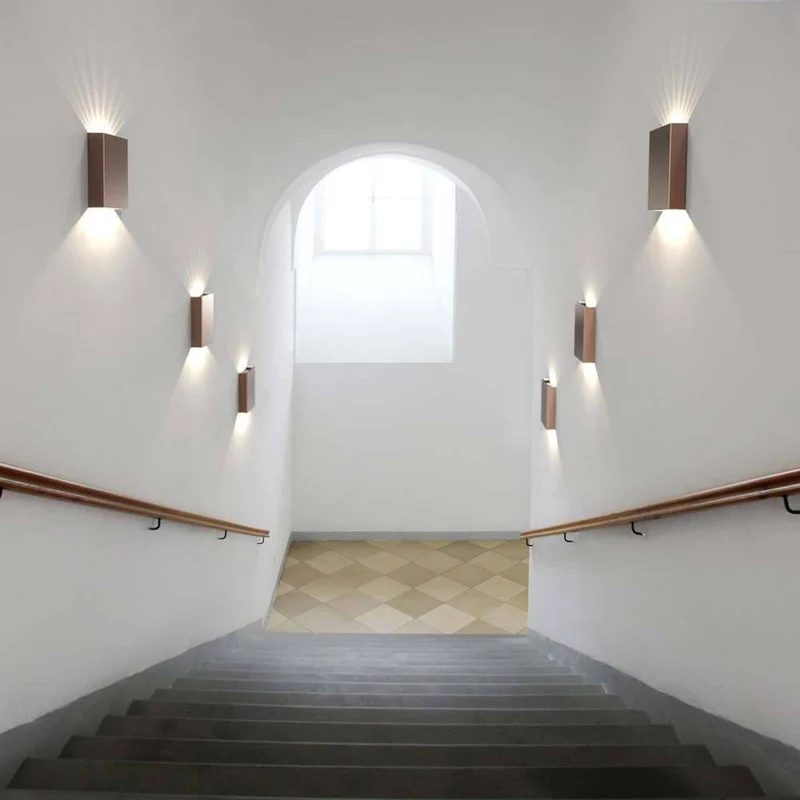 Fold 10 LED Außen-Wandleuchte IP54 Kupfer