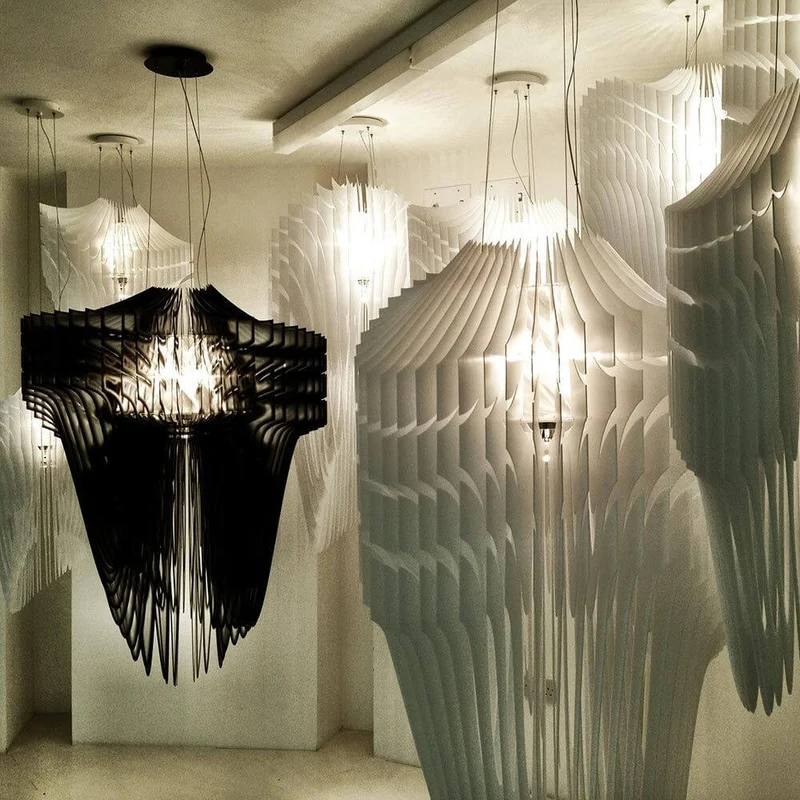 Slamp Hängeleuchte Aria Schwarz, Transparent