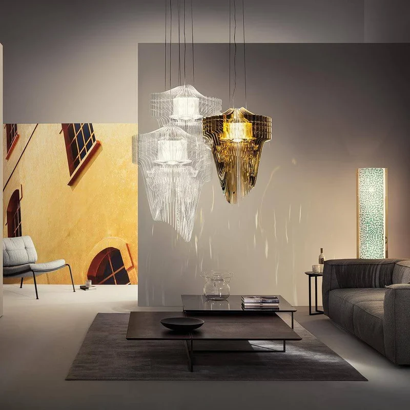 Slamp LED Hängeleuchte Aria Large 7000lm 2700K Gold