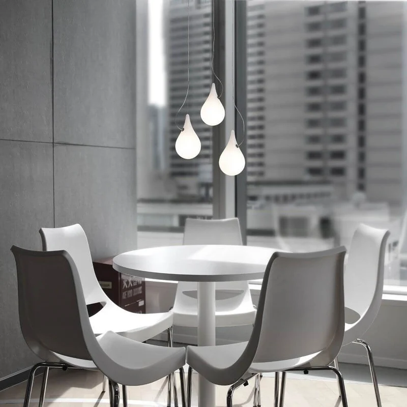 Drop-2XS LED Einbau-Pendelleuchte Liquid-Light Weiß