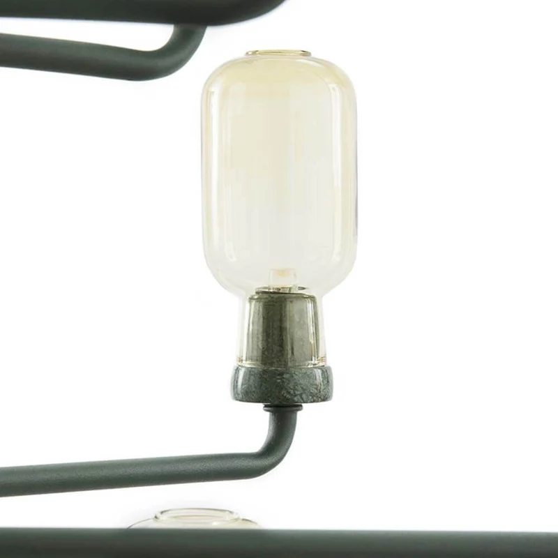 XXL Design Lüster Amp Ø85cm Gold, Grün