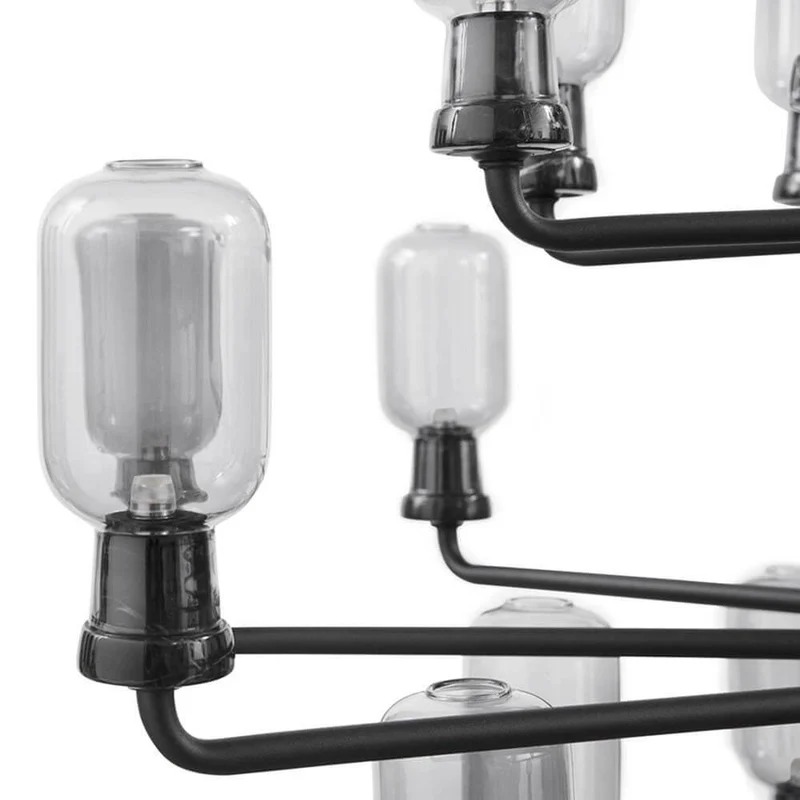 XXL Design Kronleuchter Amp Ø85cm Rauchschwarz