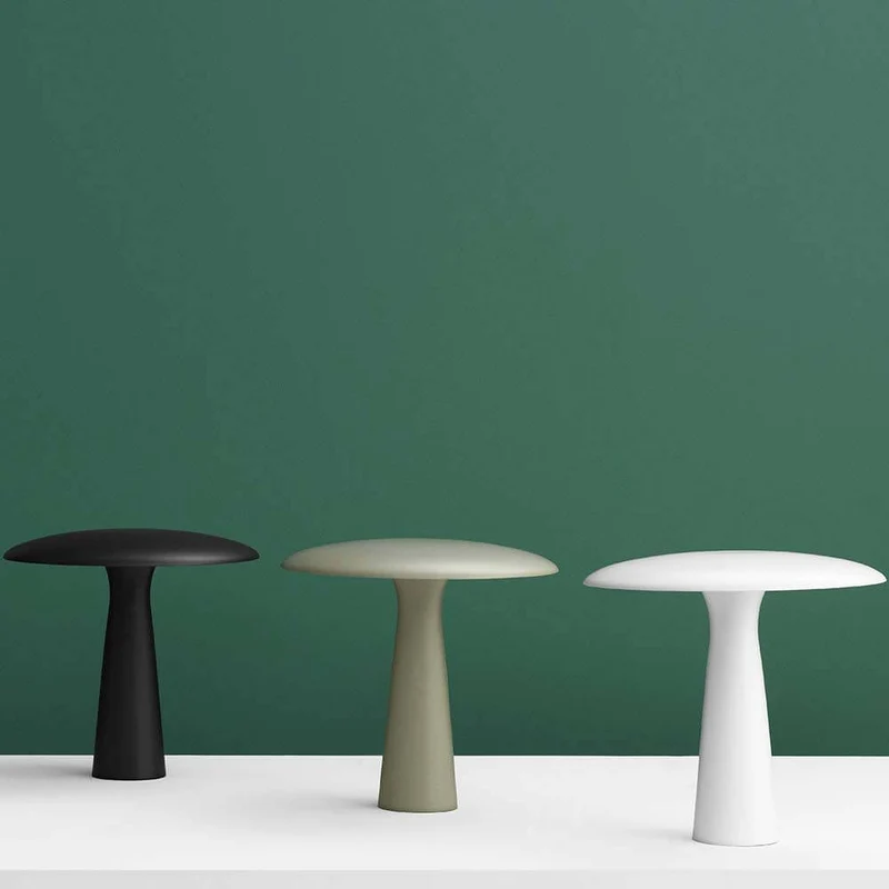 Design Tischleuchte Shelter Ø 41cm Kalkstein