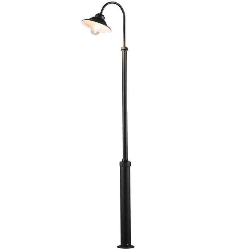 Vega Standleuchte Schwarz, klares Glas