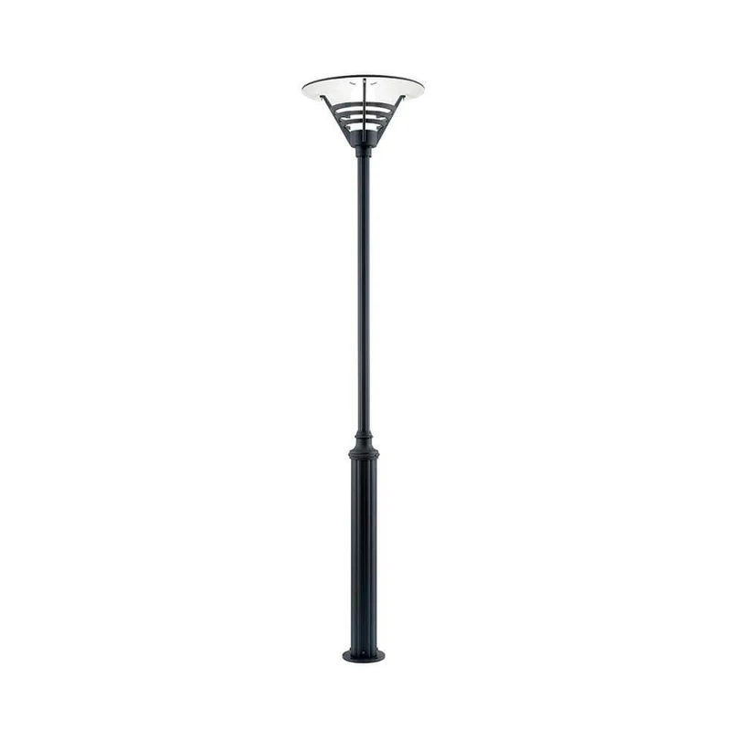 Gemini Standleuchte Schwarz, opales Glas