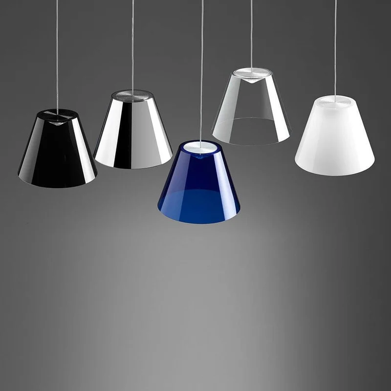 Rotaliana Dina LED-Pendelleuchte Ø 20cm Chrom