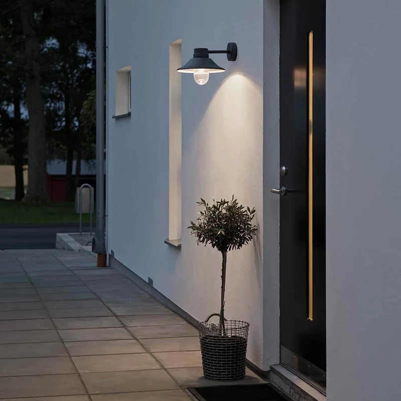 Vega LED Außen-Wandleuchte 700lm , 3000K Schwarz, klares Glas