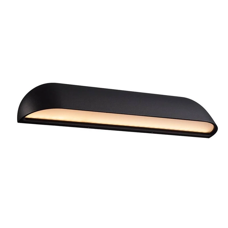 Front 36 LED Außen-Wandlampe IP44 Schwarz