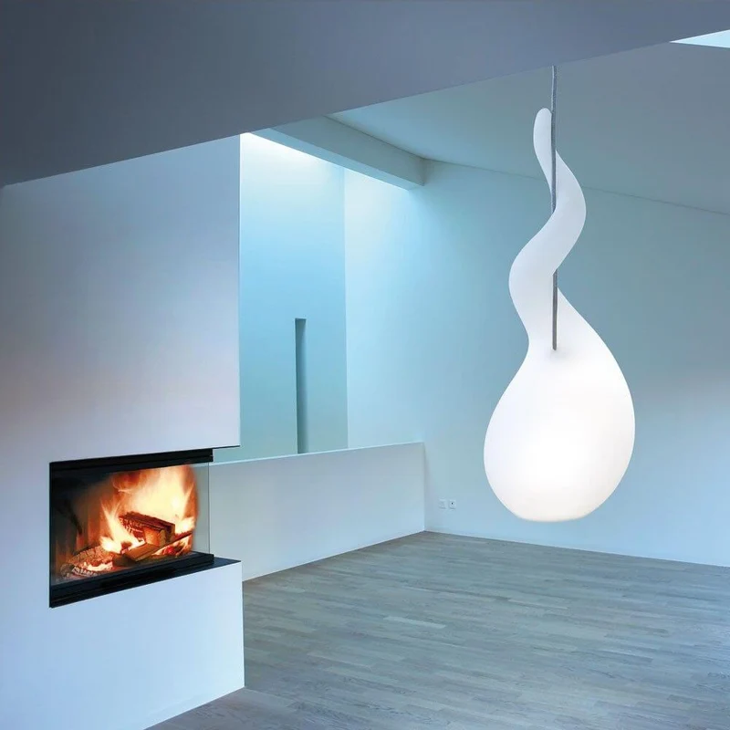 Alien XL Pendelleuchte 111cm Liquid-Light Weiß