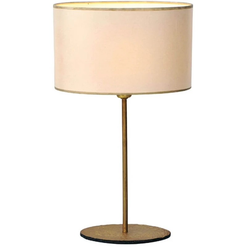 Tischleuchte Mattia Oval Eisen Gold-Ecru