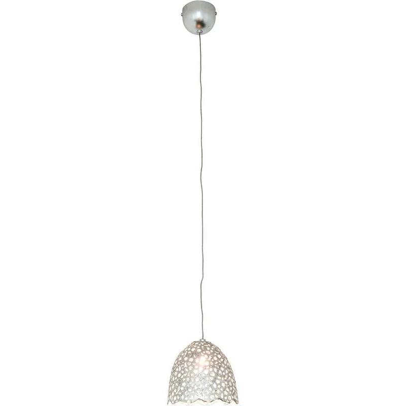 Pendelleuchte Lily Grande Eisen Silber