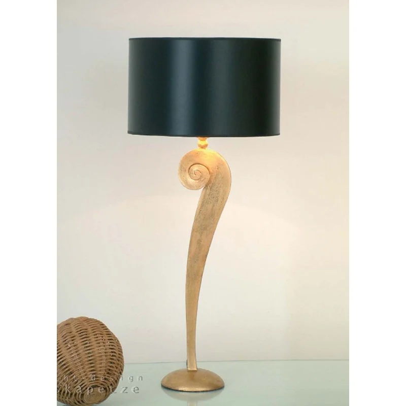 Tischleuchte Lino Eisen Gold-Ecru