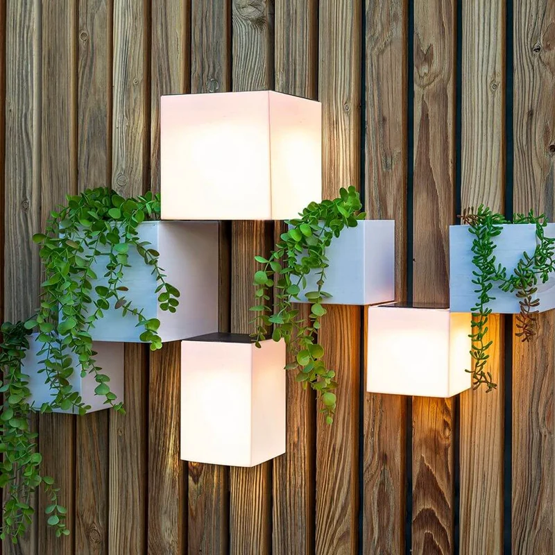 Wally LED Quader-Wandlampe Solar