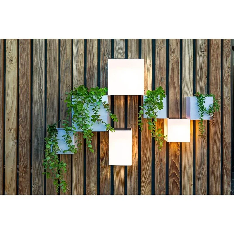 Wally LED Quader-Wandlampe Solar