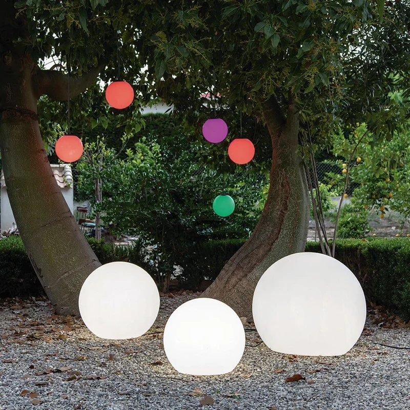 Buly LED Solar-Kugelleuchte Weiß mit Fernbedienung