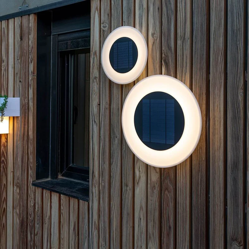 Wally Disk LED Solar-Wandleuchte