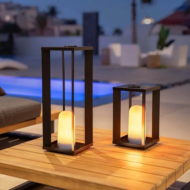 Siroco LED Tisch- & Außen-Bodenleuchte Flammeneffekt