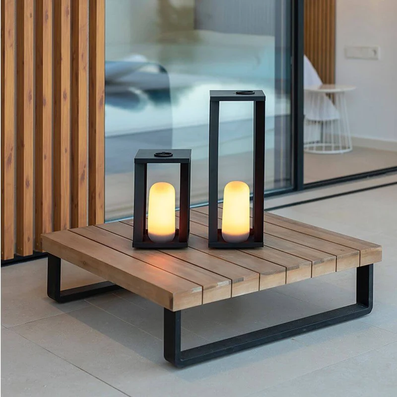 Siroco LED Tisch- & Außen-Bodenleuchte Flammeneffekt